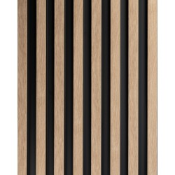 Lamelový nástěnný obklad vnitřní SÉRIE V, ukončovací profil - Dub zlatý