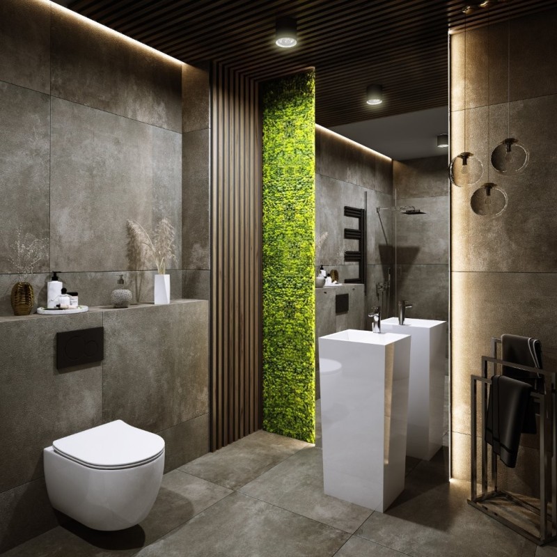 Lamelový nástěnný obklad vnitřní SÉRIE V, ukončovací profil - Ořech