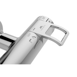 Sprchový termostatický nástěnný set COSY-10 + SLOUP RAINFALL, chrom