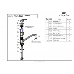 Dřezová baterie YUTA Y-20