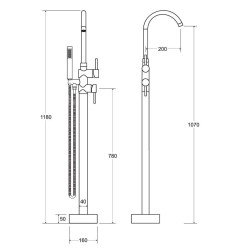 Stojánková vanová baterie ILLUSION I
