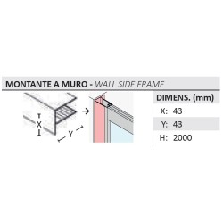 2-křídlé sprchové dveře DECO N2B