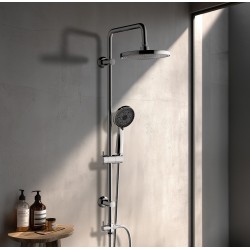 Sprchový set s hlavovou sprchou a ručnou sprchou SILVERFLOW