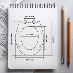WC sedátko LEUKADA soft-close, oválné