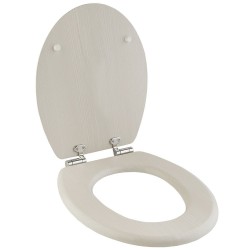 WC  sedátko OAK WHITE z MDF, soft-close