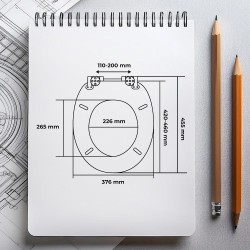 Wc sedátko ARONA soft-close, oválné