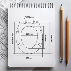 WC sedátko EGINA soft-close, oválné
