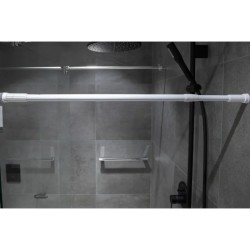 Tyč sprchového závěsu - teleskopická bílá