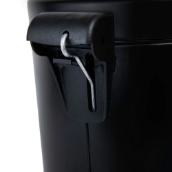 Pedálový odpadkový koš 3l, kov , černá barva