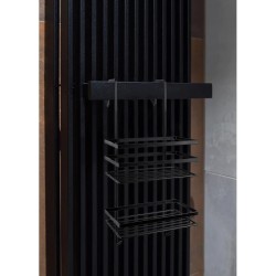 Drôtená polička, 25,2x21,5x48,7 cm, čierna farba