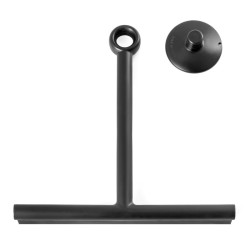 Stierka na sklenené sprchové kúty - plast, čierna farba