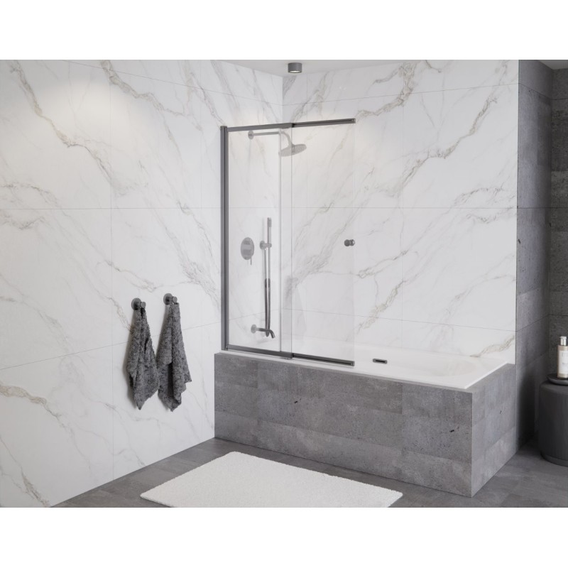 Vaňová zástena EASY SLIDE GRAFIT