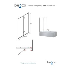 Vaňová zástena LUMIX GOLD