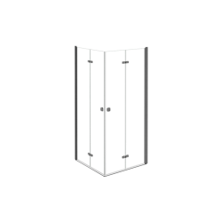 Čtvercový sprchový kout EXO-H GRAFIT