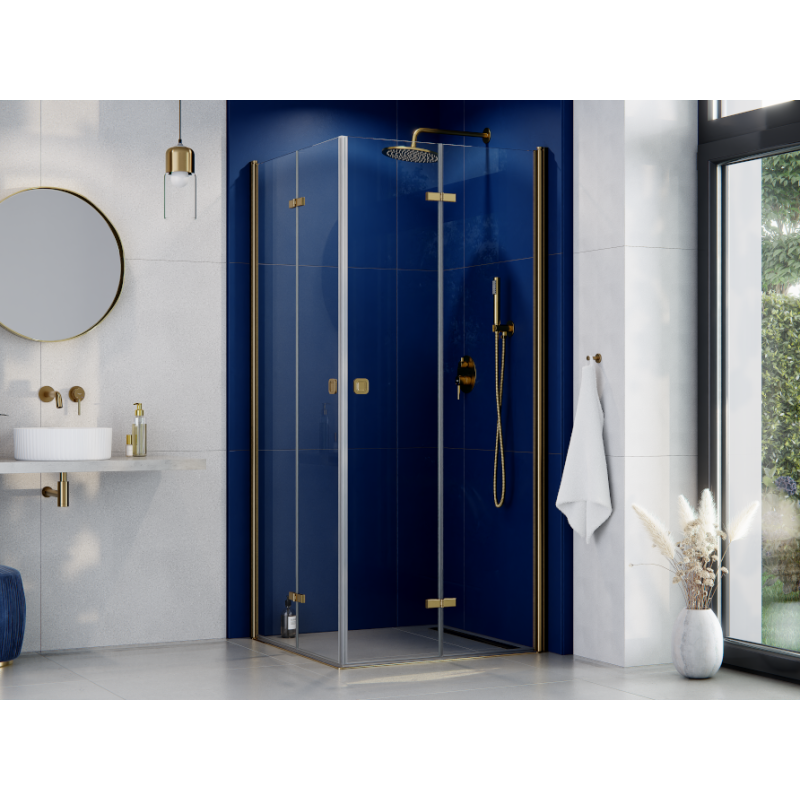 Čtvercový sprchový kout EXO-H GOLD
