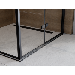 Čtvercový sprchový kout EXO-H BLACK