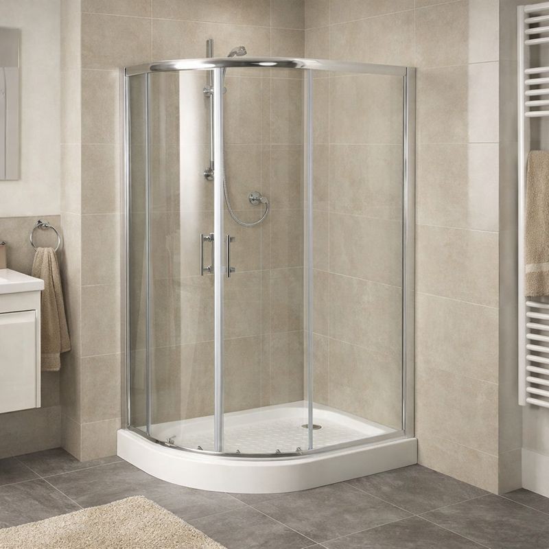 Štvrťkruhový atypický sprchový kút Olsen Spa IBIZA II