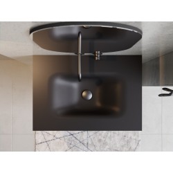 Spodní skříňka s umyvadlem AKYA LINEA grafitová matná