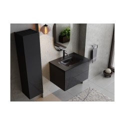 Spodná skrinka s umývadlom AKYA CLASSIC grafitová lesklá