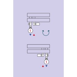 INTEGRATO-SADA, universální rohový ventil s plastovou rozetou