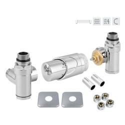 INTEGRATO-SADA, universální rohový ventil s mosaznou rozetou