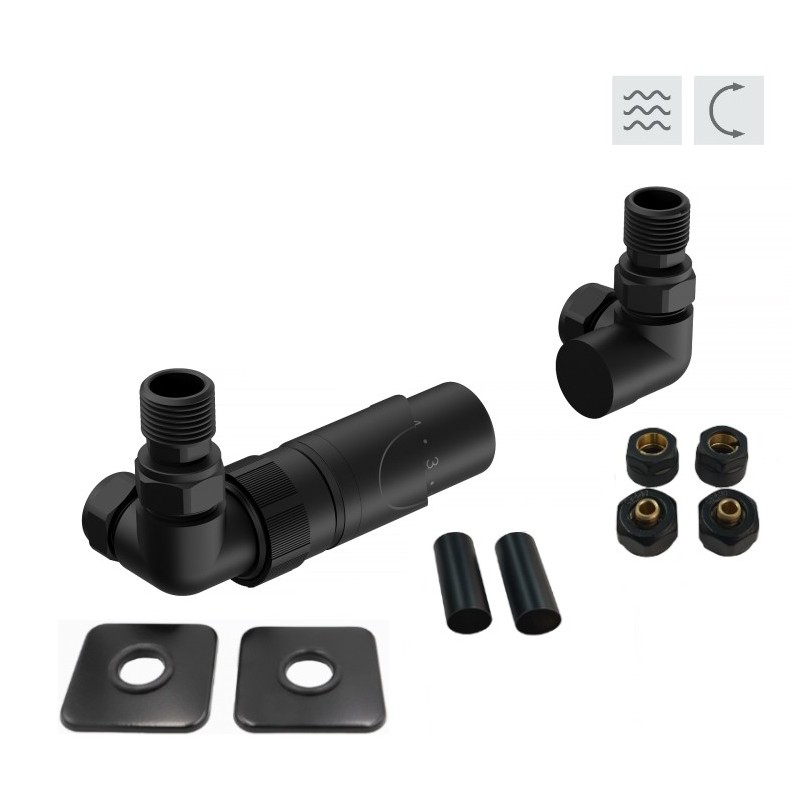 PRIME-SADA, universální rohový ventil s mosaznou rozetou