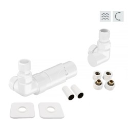 PRIME-SADA, universální rohový ventil s mosaznou rozetou