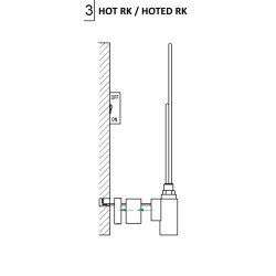 Topná tyč HOT s termostatem a časovačem