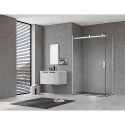 při zakoupení s pevnou boční stěnou, vytvoříte tento obdelníkový kout