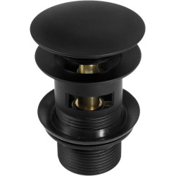 Výpusť CLICK-CLACK pro umyvadla s přepadem BLACK