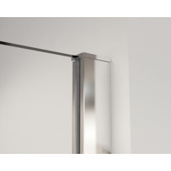 Walk-in bezdverový a bezbariérový sprchový kút LAGOS CHROM NEW 200 cm