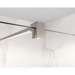 Walk-in bezdvéřový a bezbariérový sprchový kout LAGOS CHROM NEW 200 cm