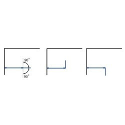 Walk-in bezdvéřový a bezbariérový sprchový kout LAGOS CHROM NEW 200 cm