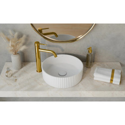 Vysoká stojánková umyvadlová baterie VEO I zlatá