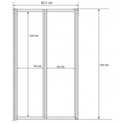 Vanová zástěna ROSES