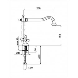 Dřezová baterie TOSCANA-33