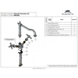 Dřezová baterie TOSCANA-33