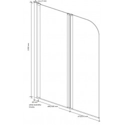 Vanová zástěna ALVOR