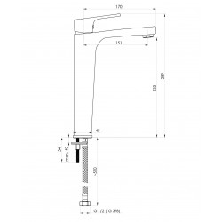 Umyvadlová baterie MODENA - 18 D