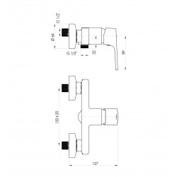 Sprchová baterie AERO-12