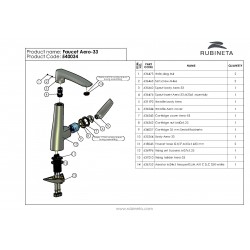 Dřezová baterie AERO-33