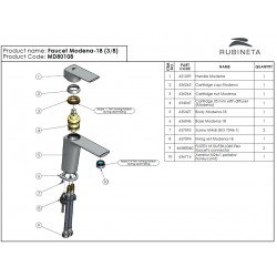Umyvadlová baterie MODENA - 18