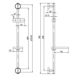 Sprchový set Practic bez příslušenství
