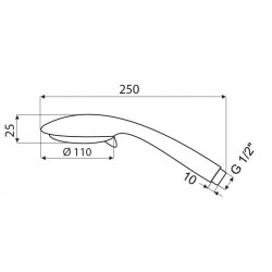 Sprchová růžice Olsen Spa Storm