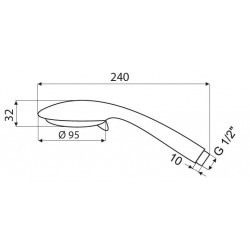Sprchová růžice Olsen Spa Storm