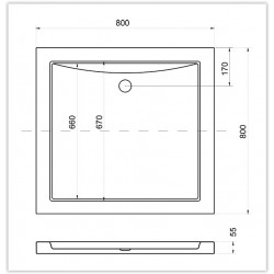 Sprchová vanička Aquarius