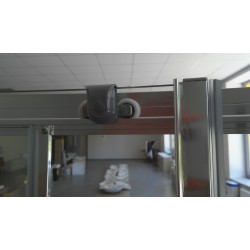 SET čtvrtkruhový kout MURO + vanička z litého mramoru