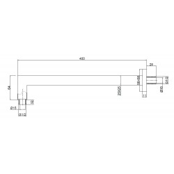 Držák hlavové sprchy HOPA W02