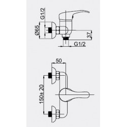 Sprchová baterie YUTA Y-12