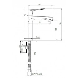 Umyvadlová baterie STATIC-18